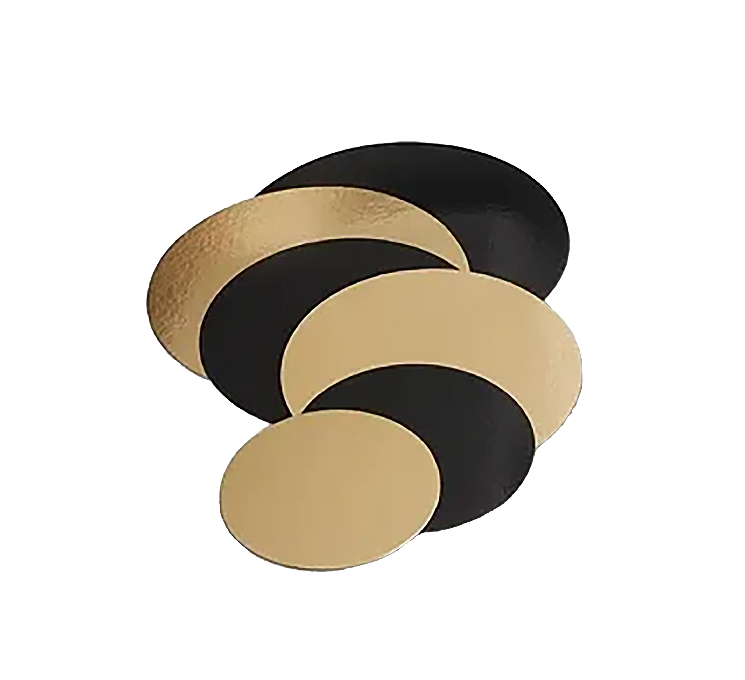 supports Ronds Or Blanc ou Noir Or