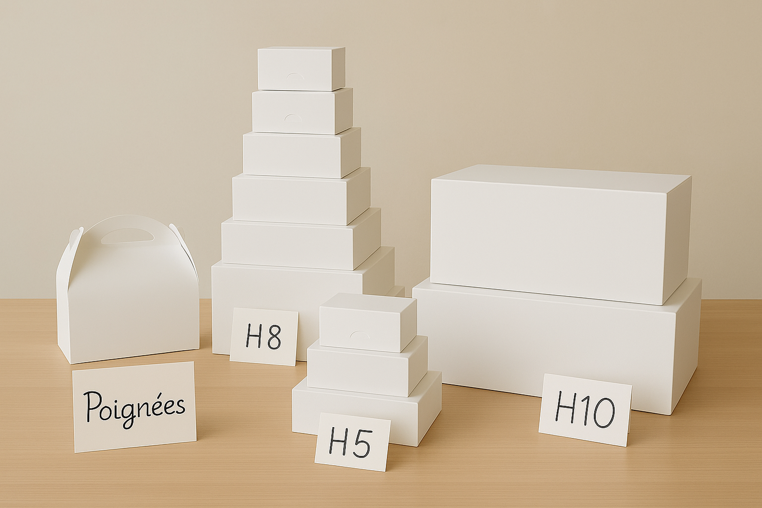 gamme boîte patissière blanche